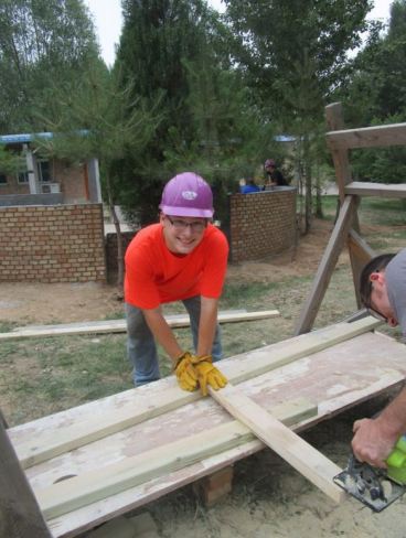 Joshua working in China